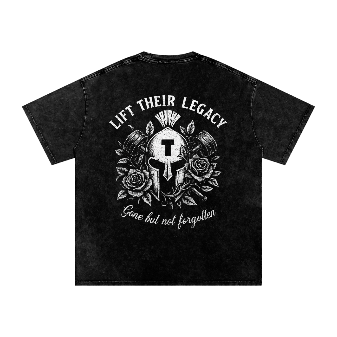 Acid Wash "Lift Their Legacy" Oversize T-Shirt - 250 GSM