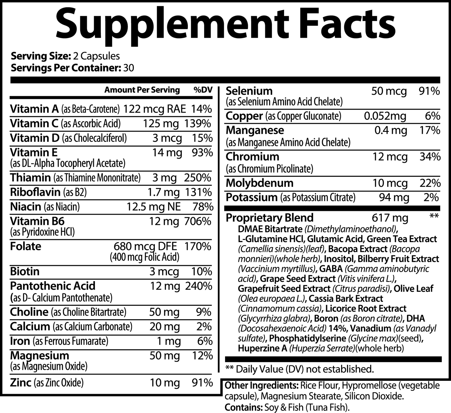 Ares' Nootropic Brain & Focus Formula
