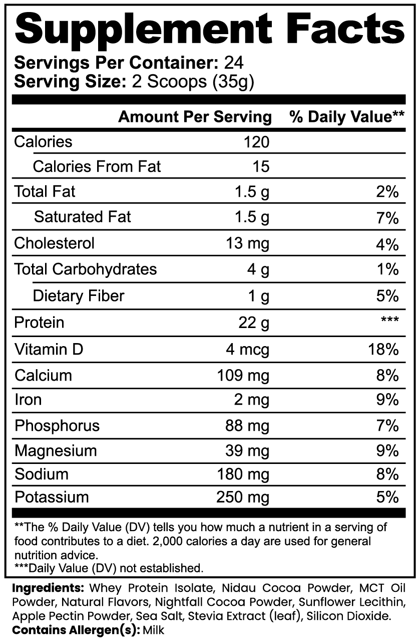 Zeus' Advanced 100% Whey Protein Isolate (Chocolate)