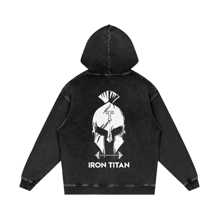 Acid Wash Oversize "Persistence" Hoodie - 420 GSM