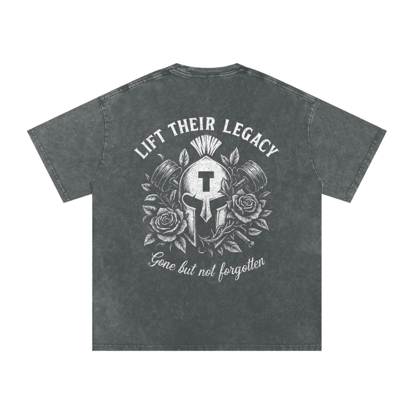 Acid Wash "Lift Their Legacy" Oversize T-Shirt - 250 GSM