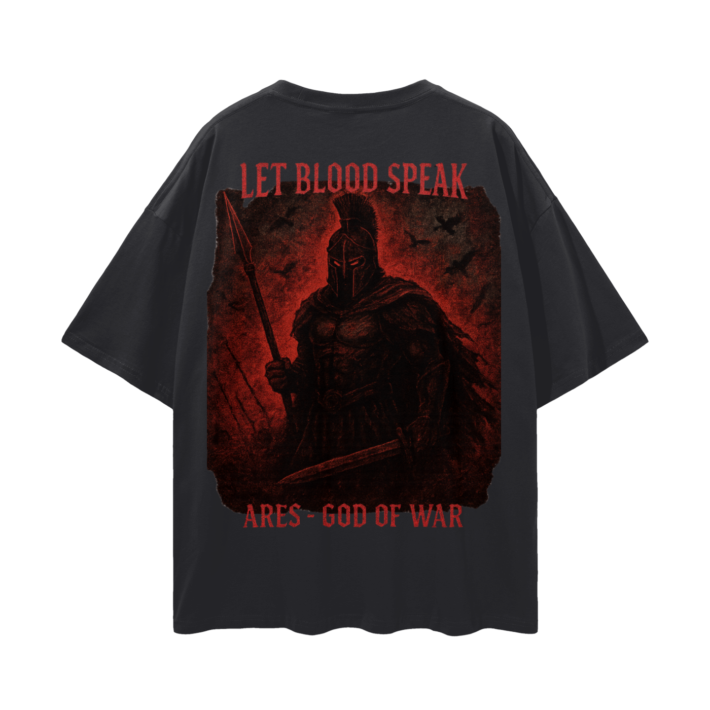 Oversize LET THE BLOOD SPEAK Deep Drop Shoulder Tee - 190 GSM