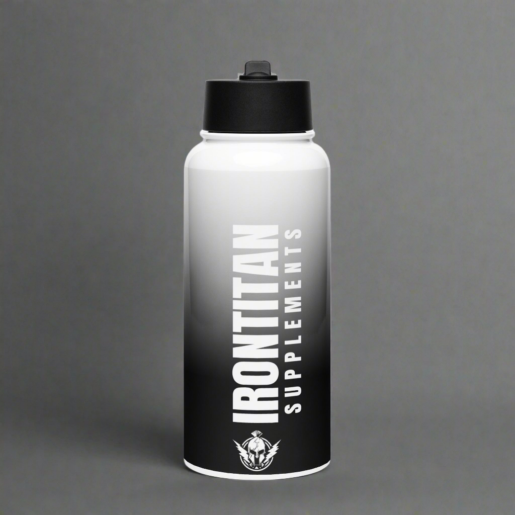 ITN Stainless Steel Water Bottle With Straw Lid (32oz.)