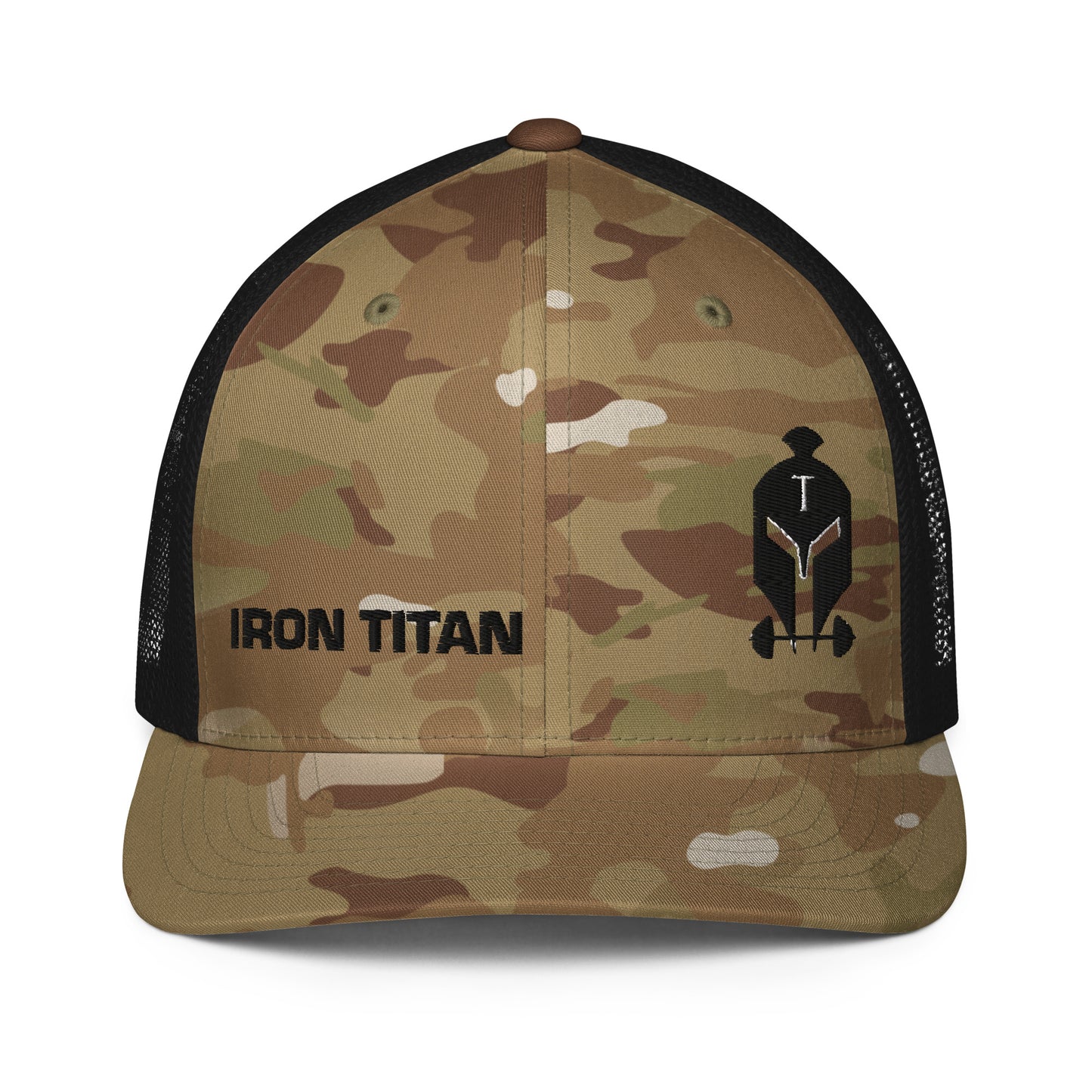 Camo Closed-Back Trucker Cap