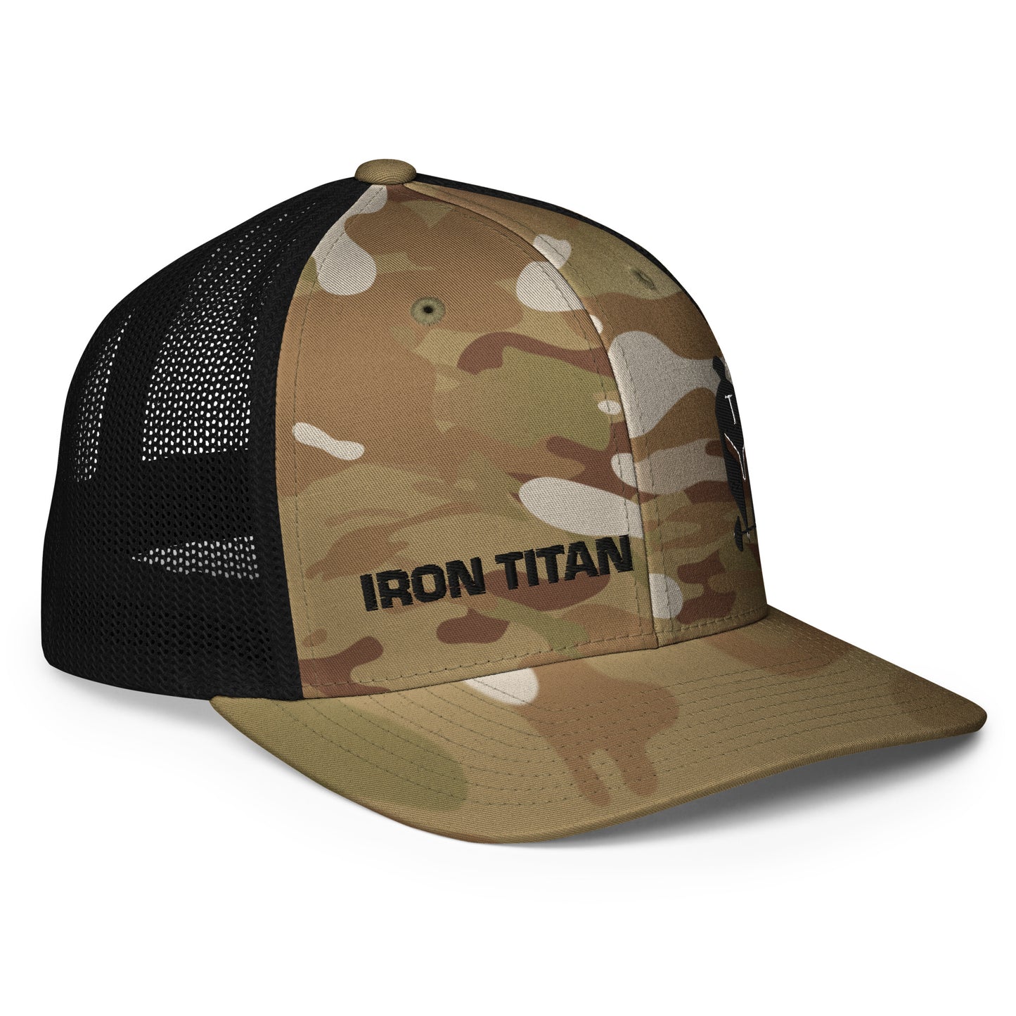 Camo Closed-Back Trucker Cap