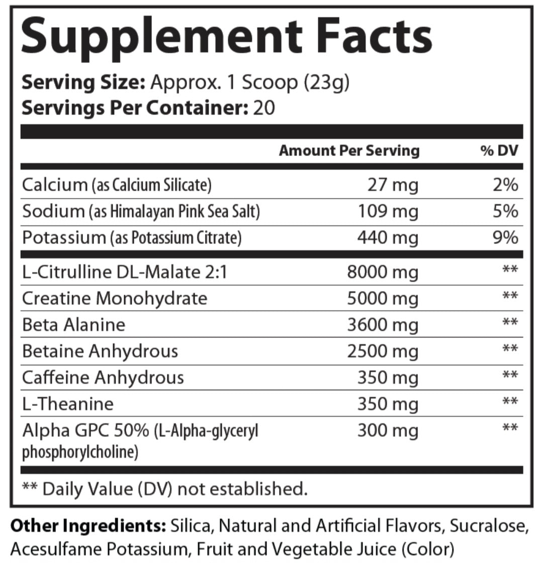 Ares' Pre-Workout (Grape Annihilation) HIGH STIM