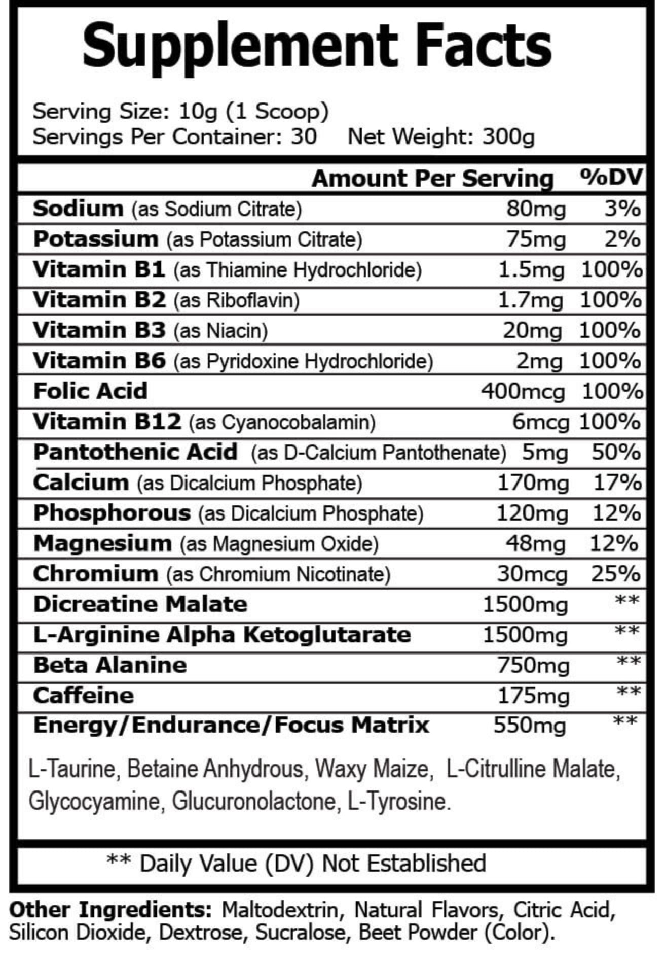 Zeus' Pre-workout (Honeydew Watermelon)