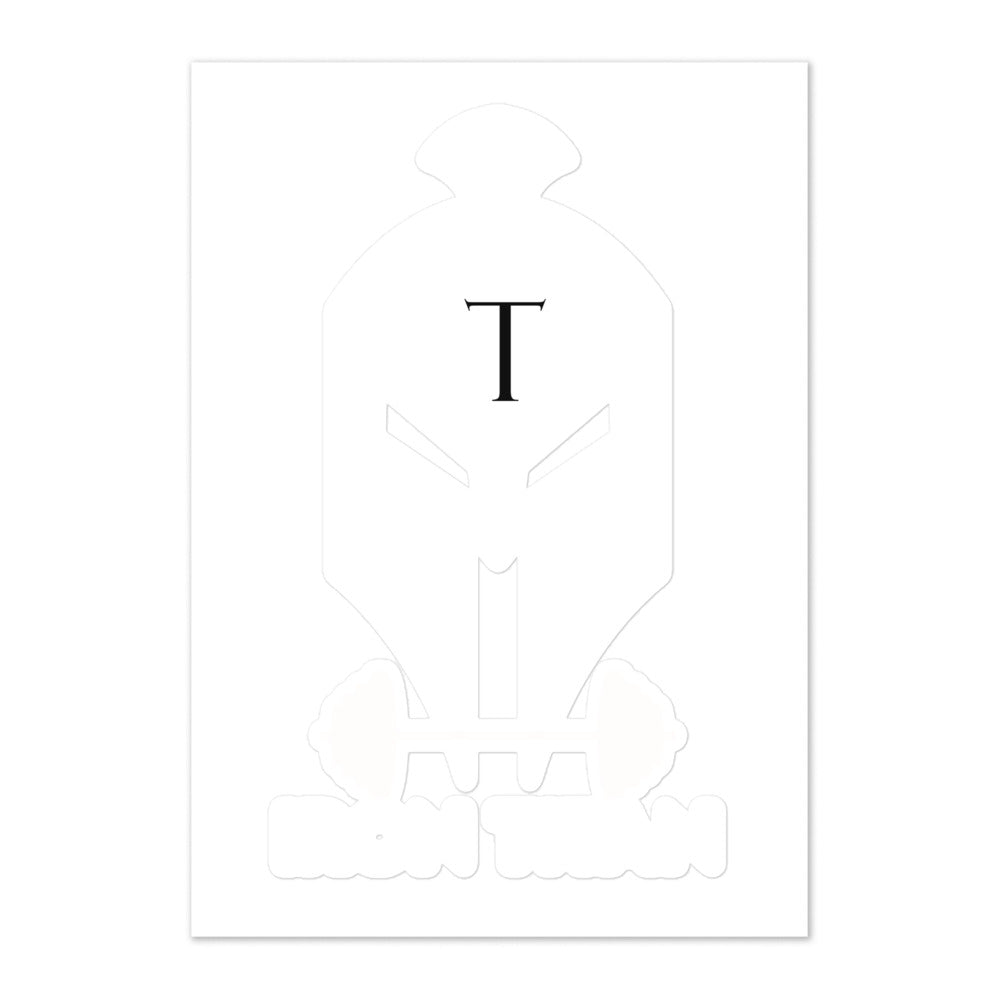 Iron Titan Sticker (White)