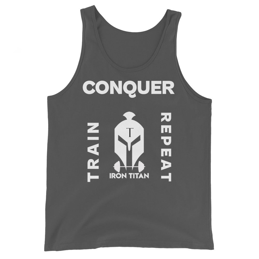 Train. Conquer. Repeat. Tank Top