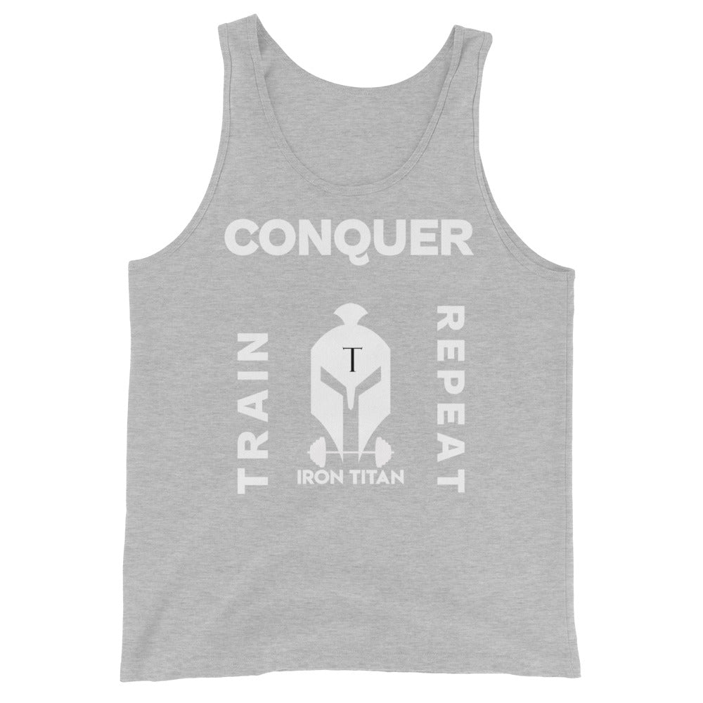 Train. Conquer. Repeat. Tank Top