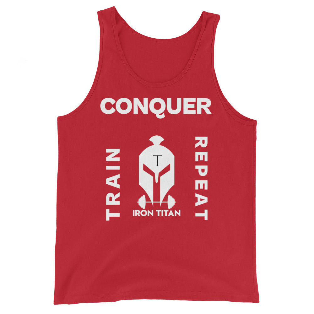 Train. Conquer. Repeat. Tank Top