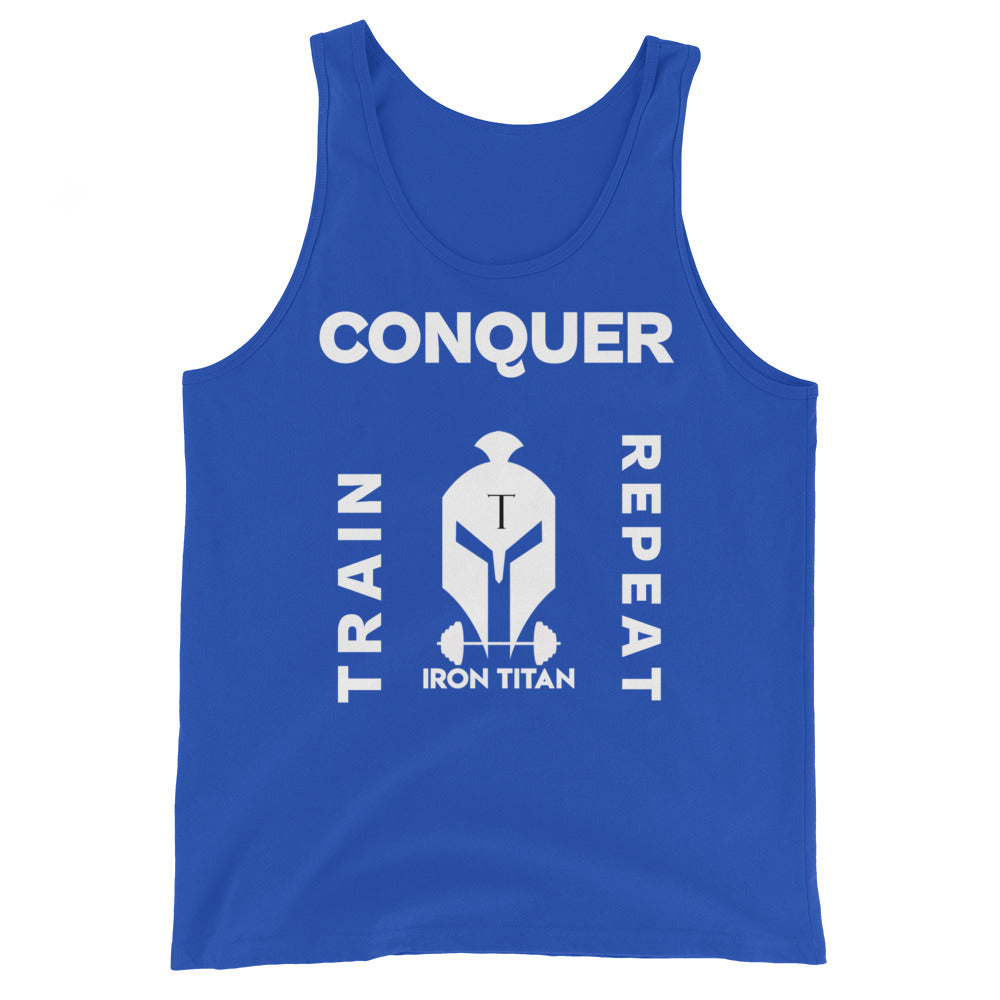 Train. Conquer. Repeat. Tank Top