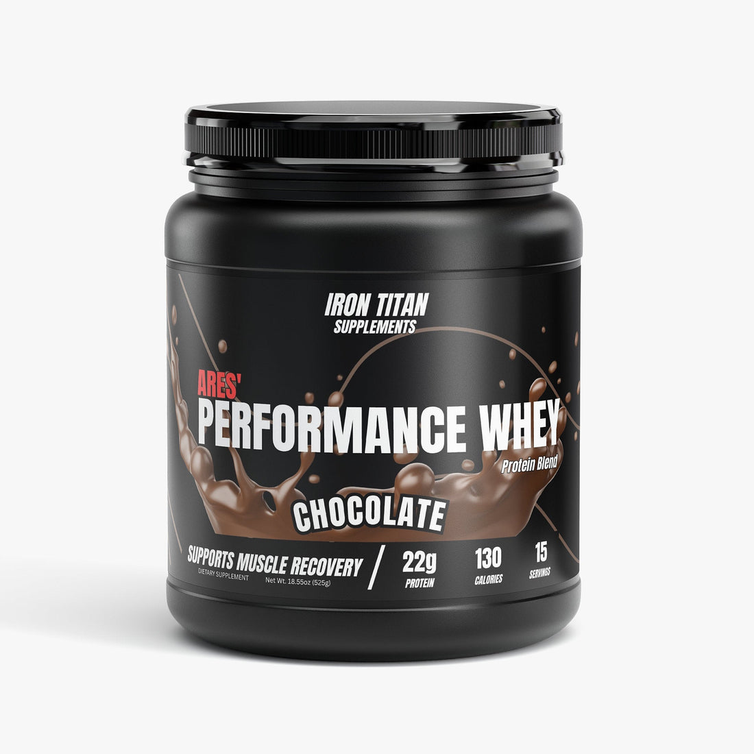 Ares' Performance Whey Chocolate by Iron Titan Supplements