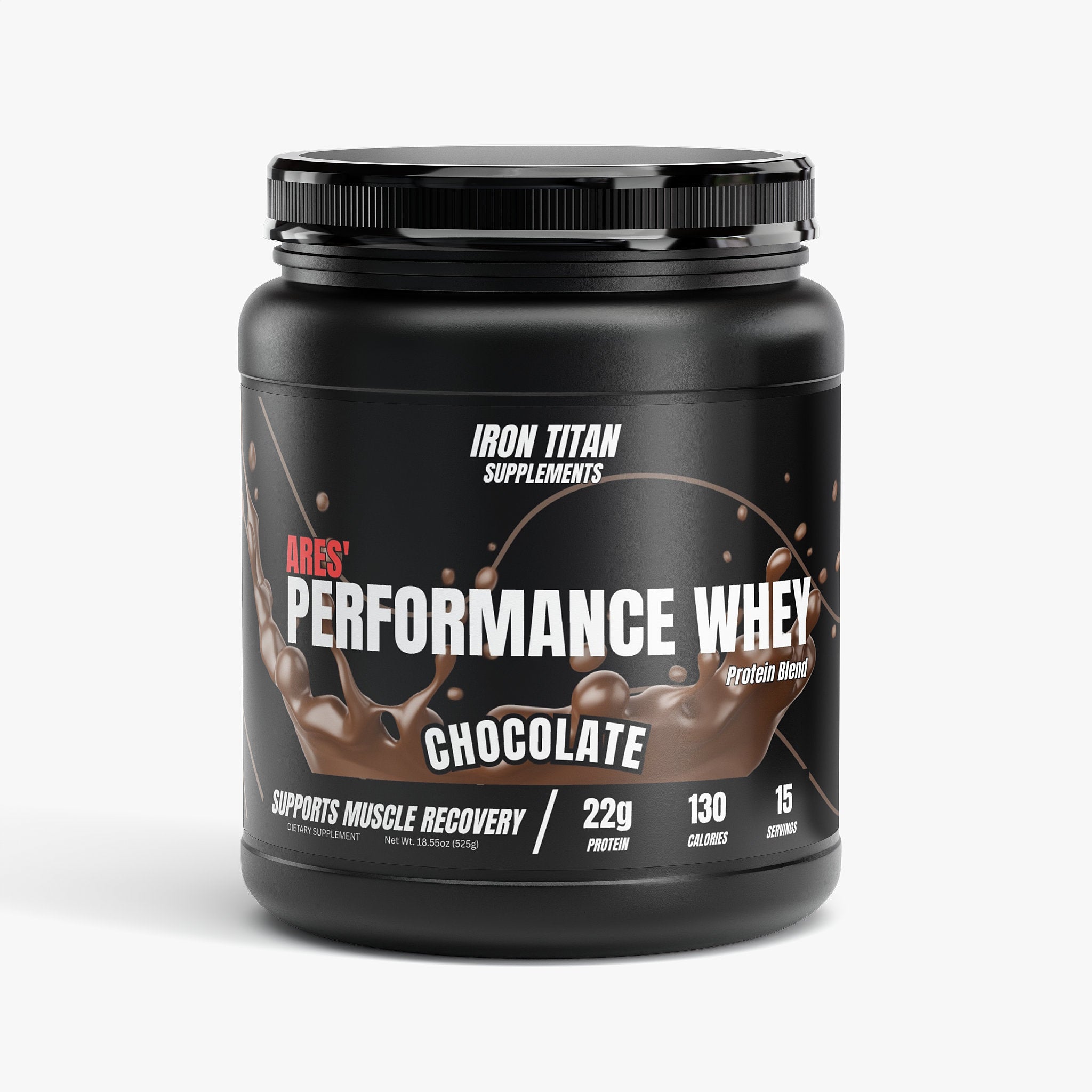Ares' Performance Whey Chocolate by Iron Titan Supplements