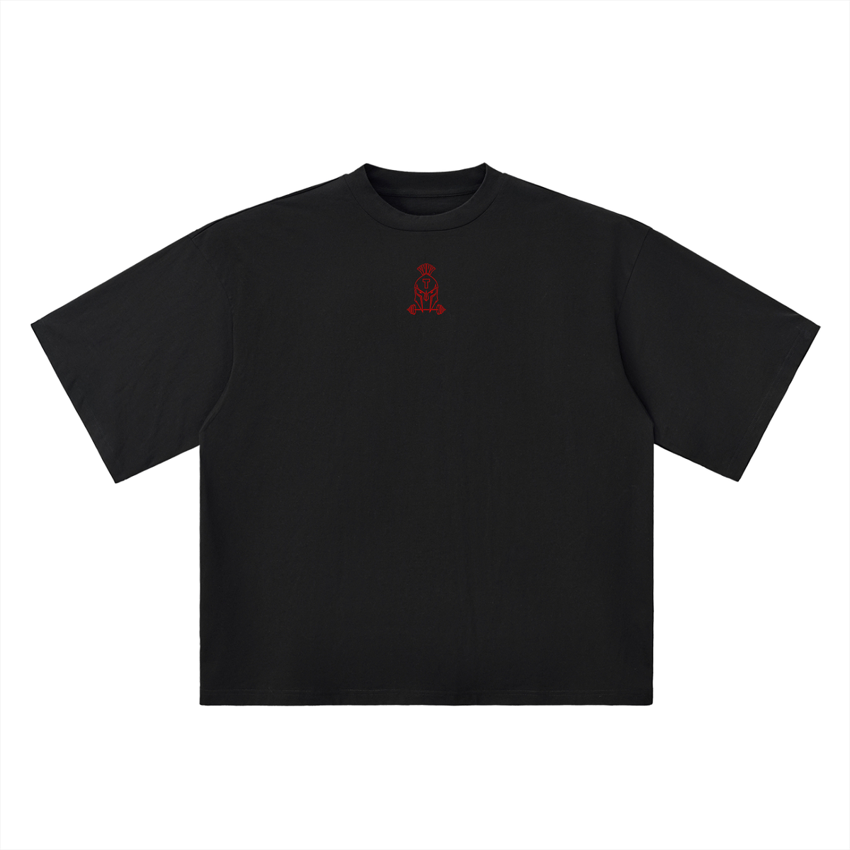 Oversized Powerhouse Drop Shoulder T-Shirt (Red)