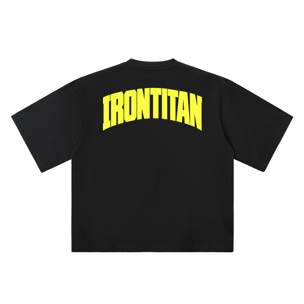 Oversized Powerhouse Drop Shoulder T-Shirt (Yellow)