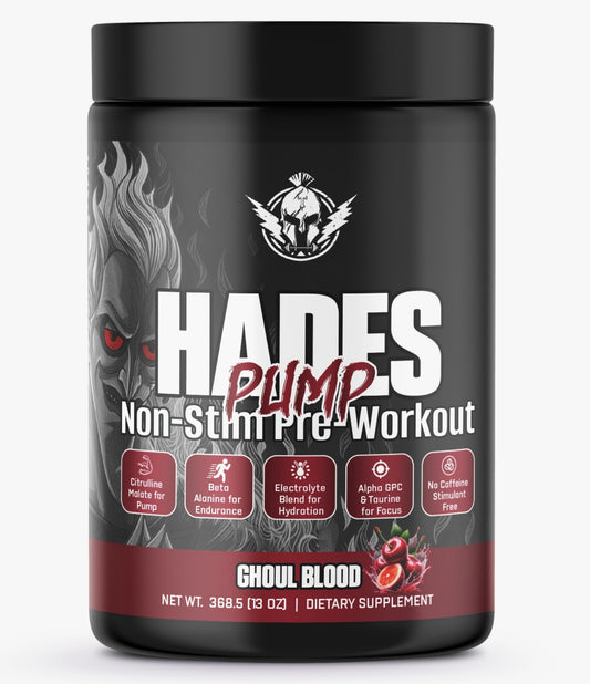 Hades' Non-Stim PUMP Pre-Workout (Ghoul Blood)