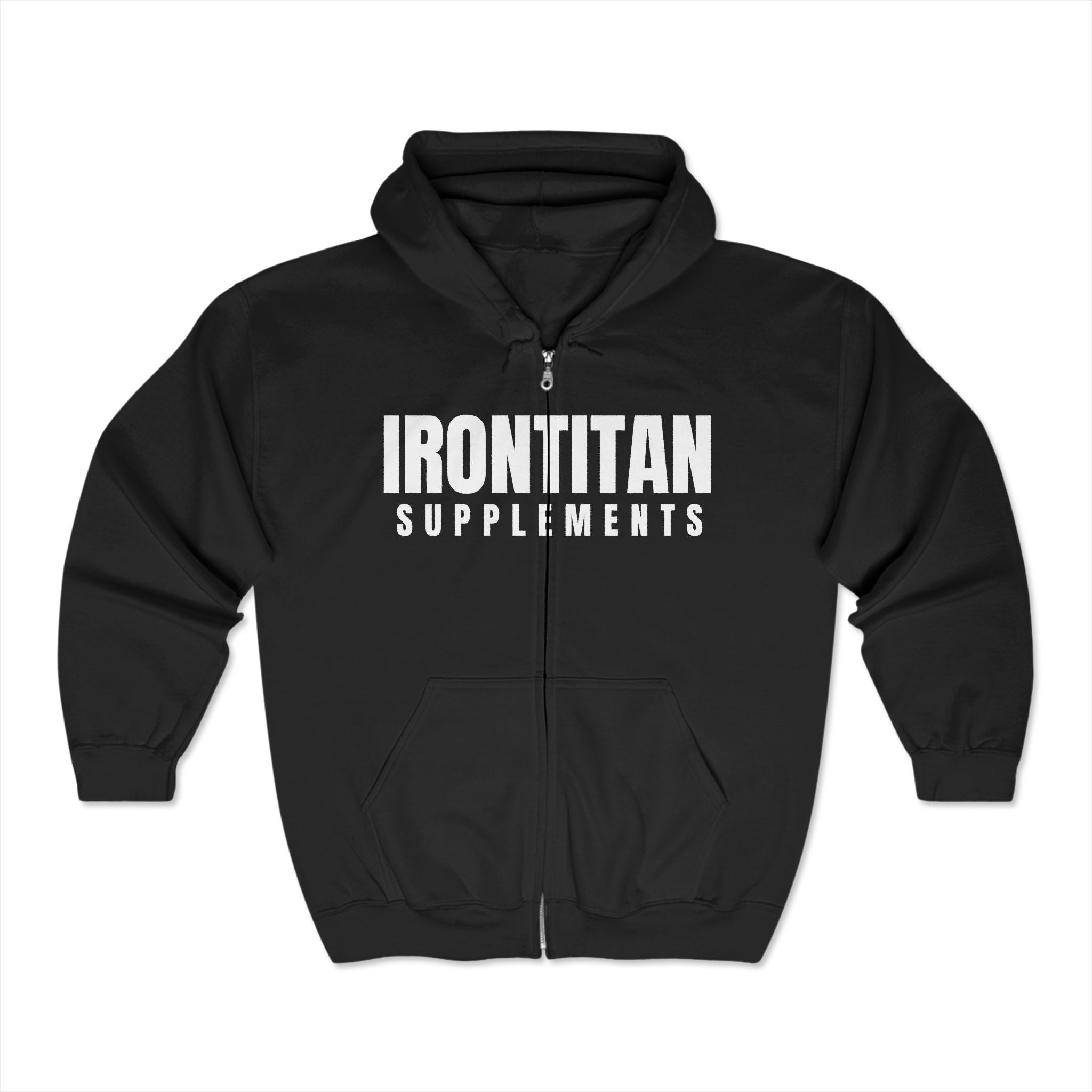 Unisex IT Supps Heavy Blend™ Full Zip Hoodie - Iron Titan Supplements - Never Average