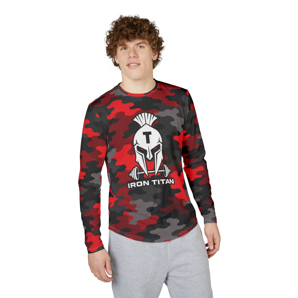 Men's Warpath Red Lightweight Performance Longsleeve Tee