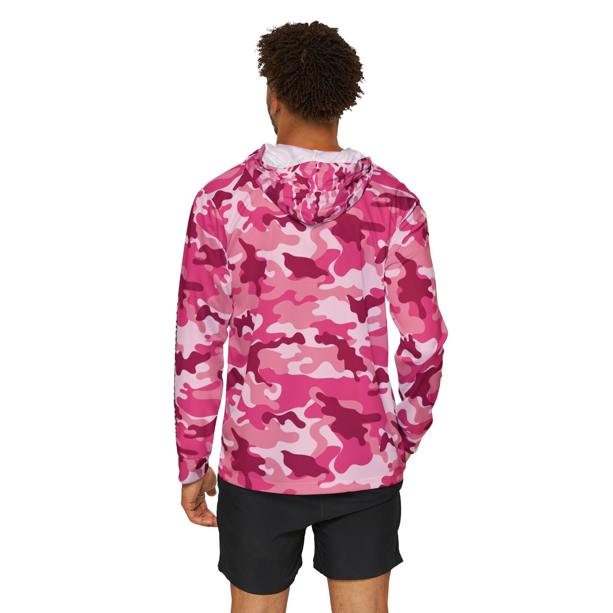 Men's Pink Camo Performance Hoodie