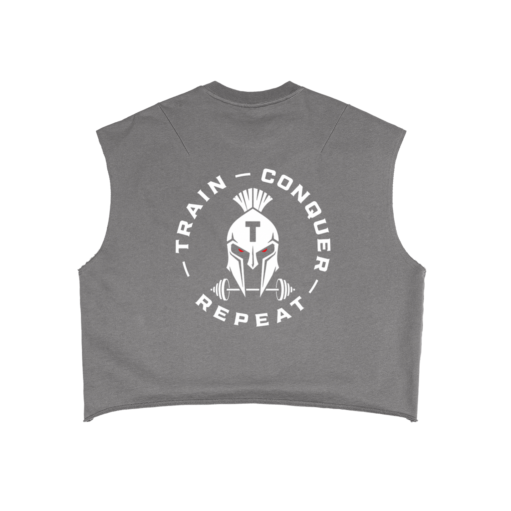 Unisex Iron Titan French Terry Boxy Tank Top