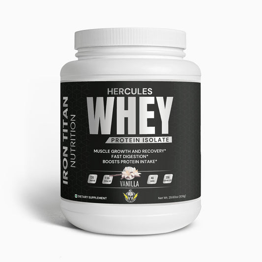 Hercules' Advanced 100% Whey Protein Isolate (Vanilla)