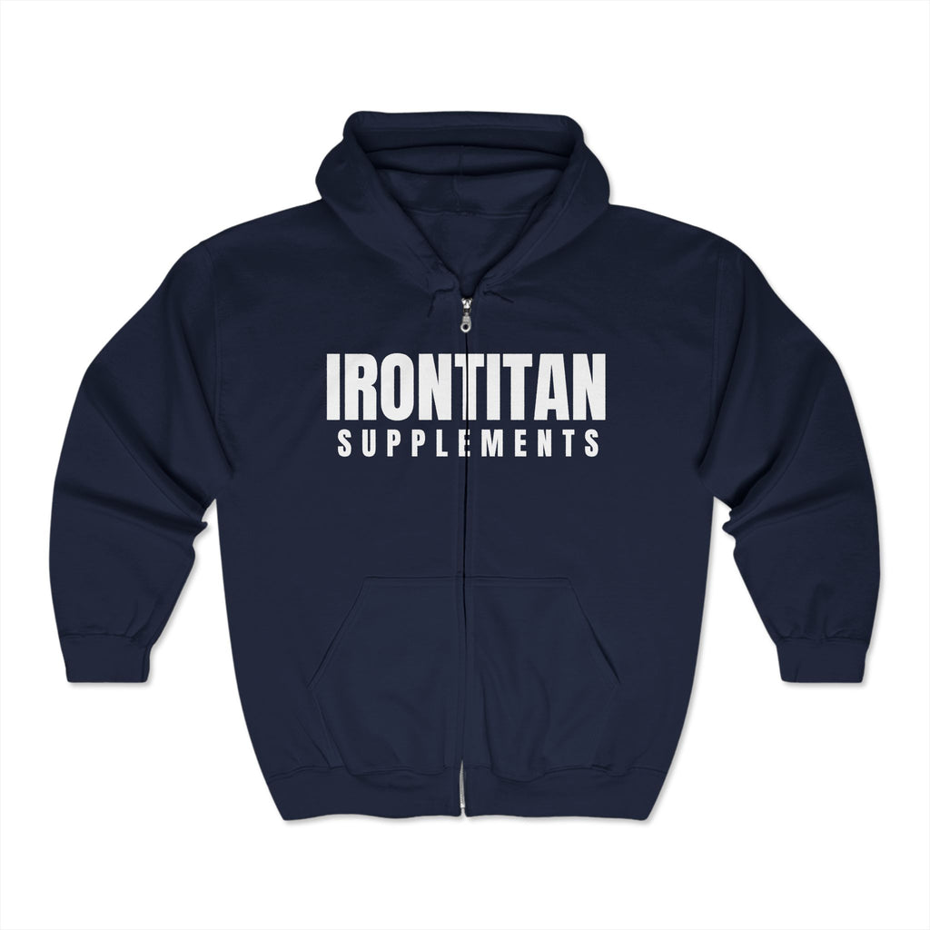 Unisex IT Supps Heavy Blend™ Full Zip Hoodie - Iron Titan Supplements - Never Average