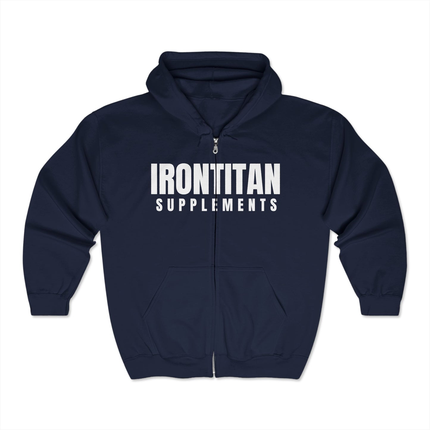 Unisex IT Supps Heavy Blend™ Full Zip Hoodie - Iron Titan Supplements - Never Average