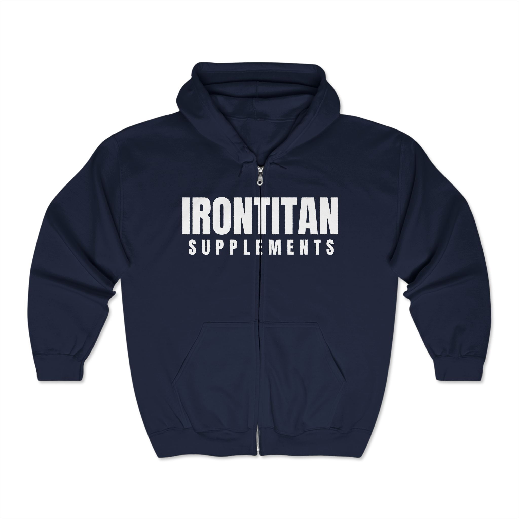 Unisex IT Supps Heavy Blend™ Full Zip Hoodie - Iron Titan Supplements - Never Average