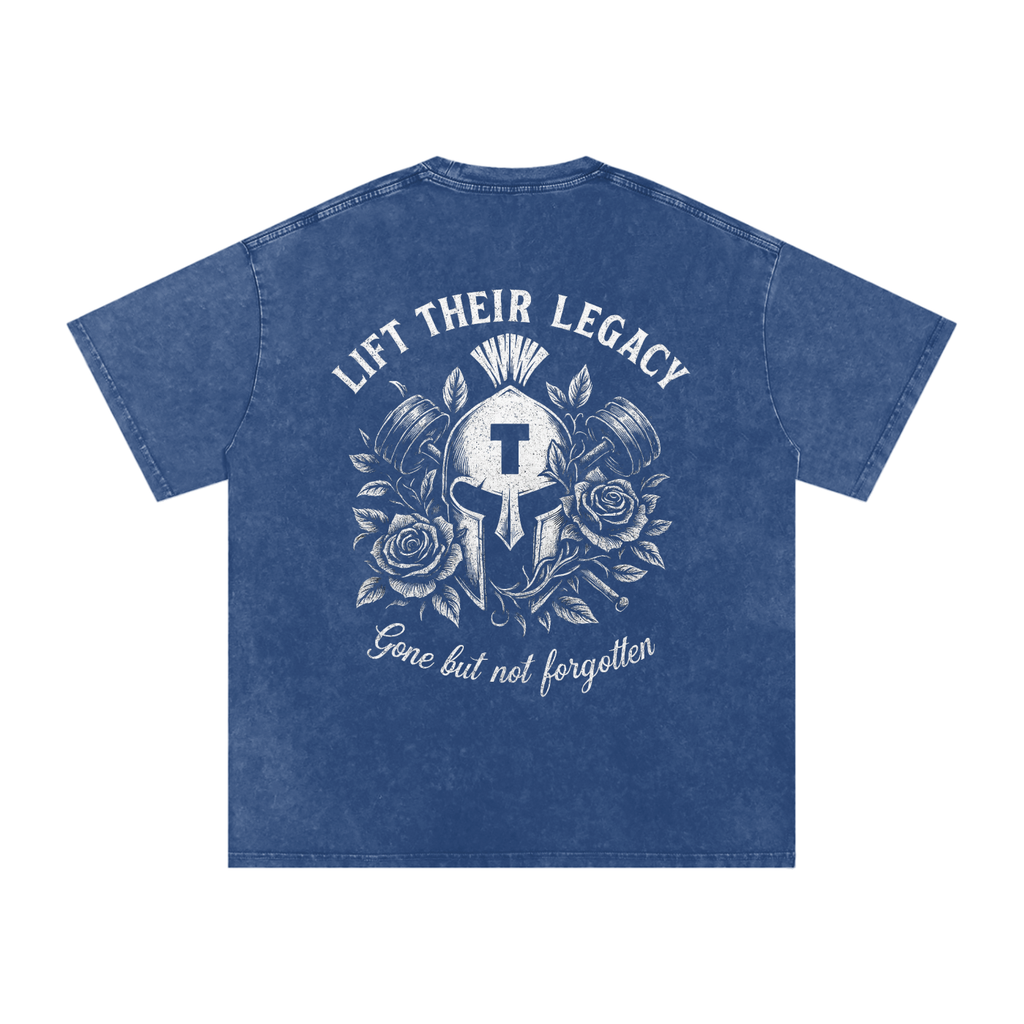 Acid Wash "Lift Their Legacy" Oversize T-Shirt - 250 GSM