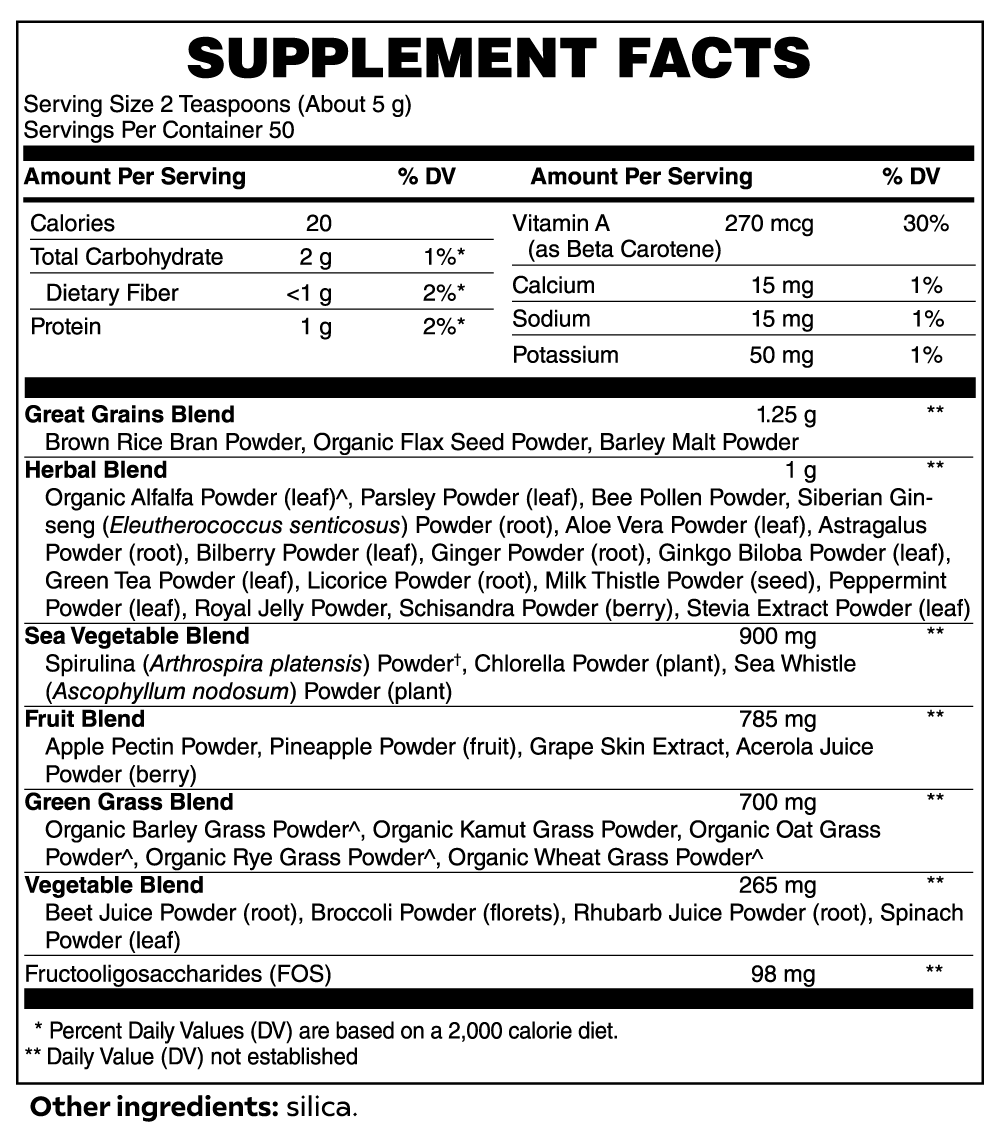 Greens of the Gods Ultra Cleanse Smoothie Greens