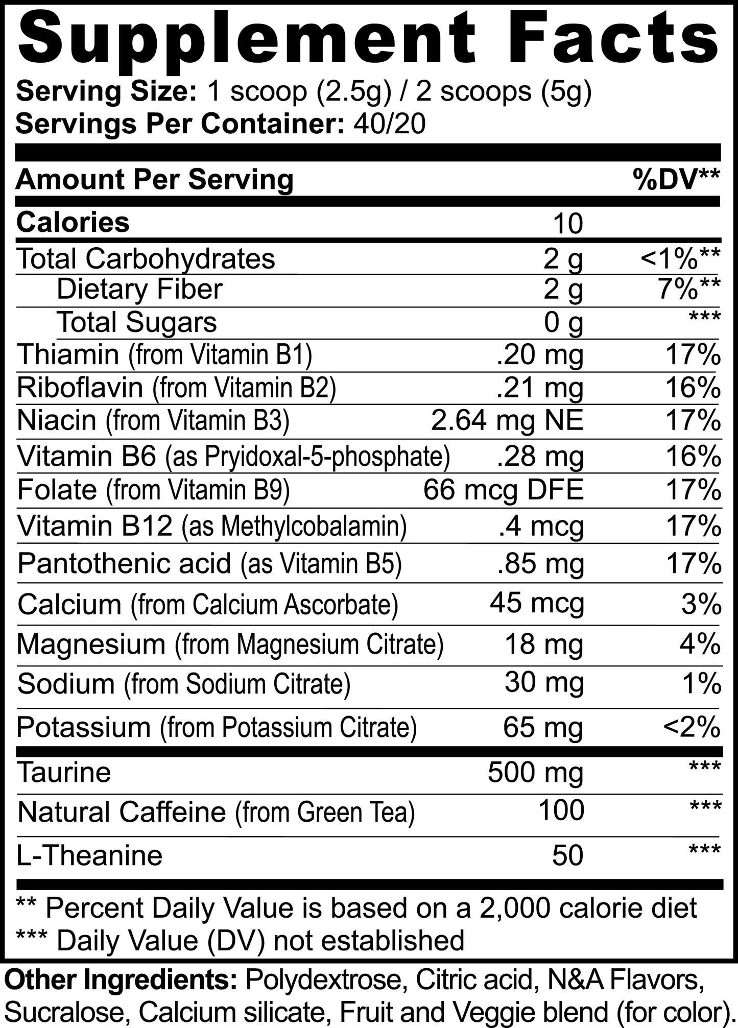 Athena's Energy Powder (Lychee Splash Energy)