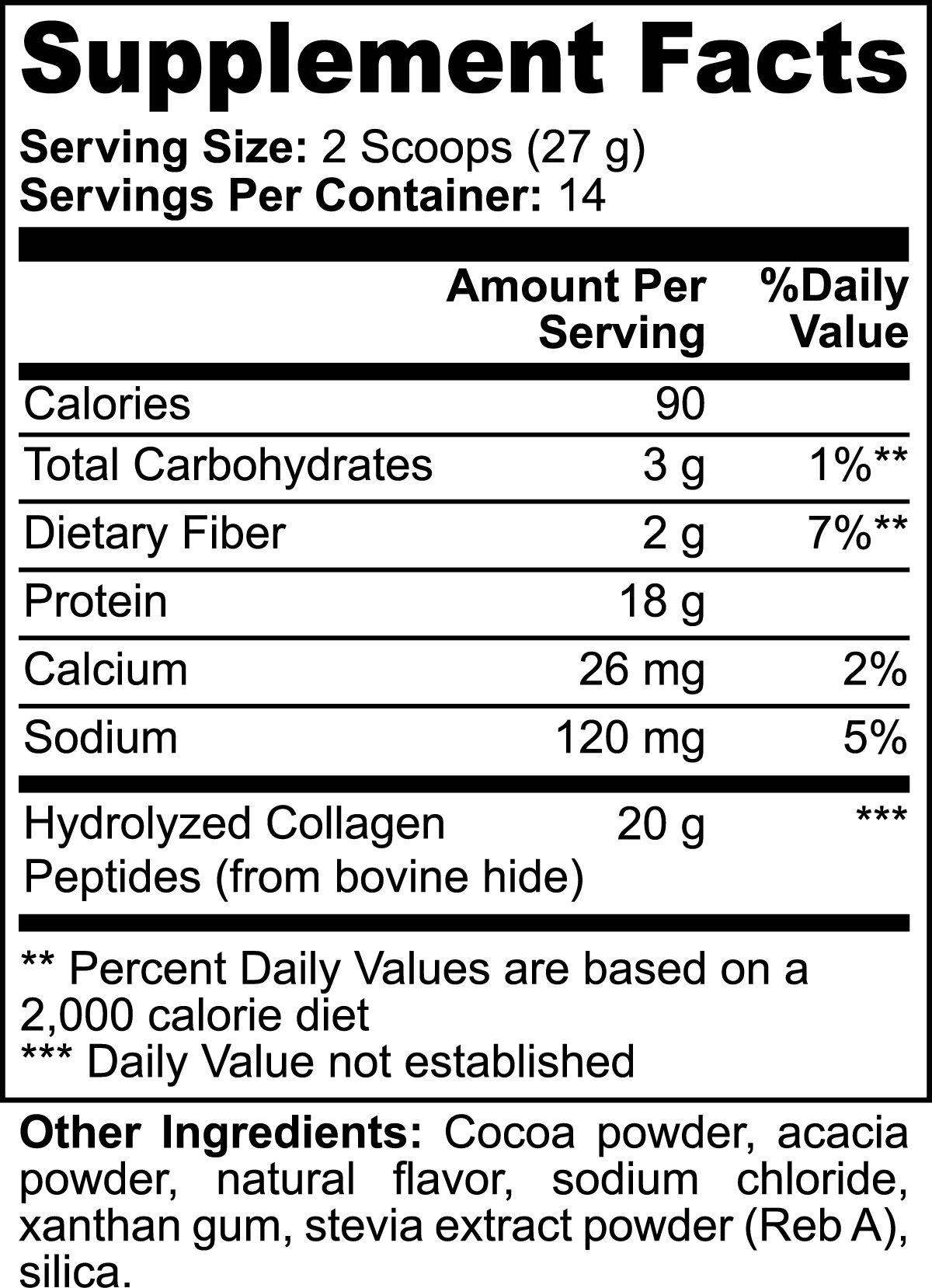Ares' Grass-Fed Collagen Peptides Powder (Chocolate)