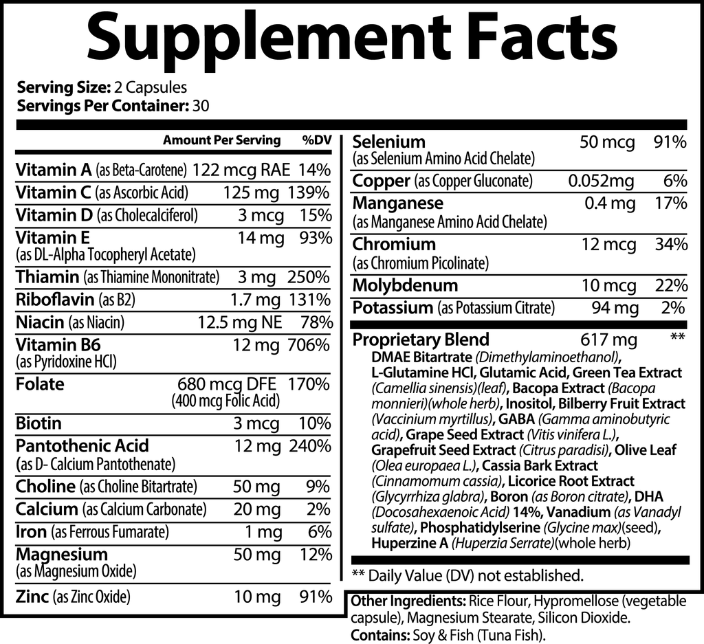 Ares' Nootropic Brain & Focus Formula