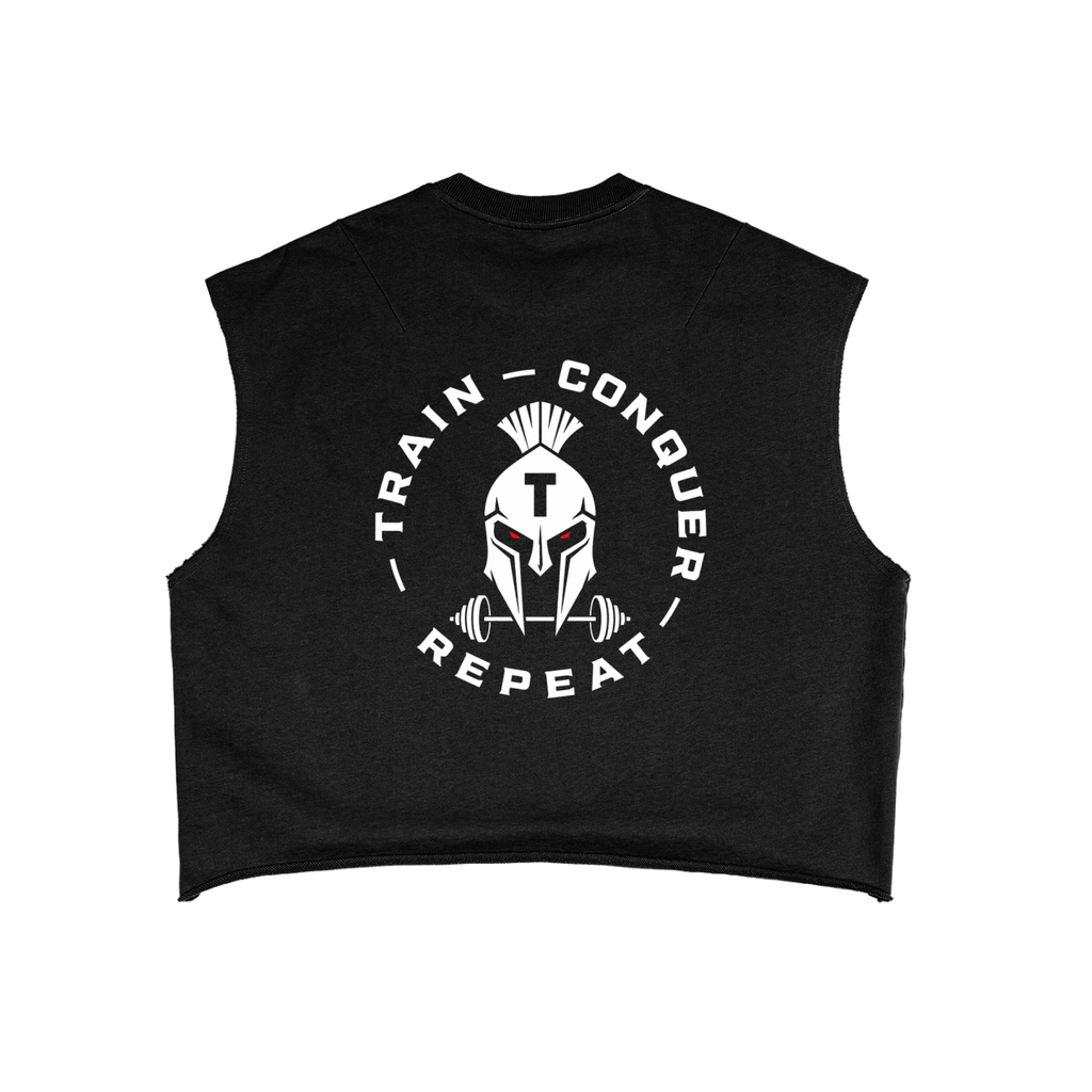 Unisex Iron Titan French Terry Boxy Tank Top