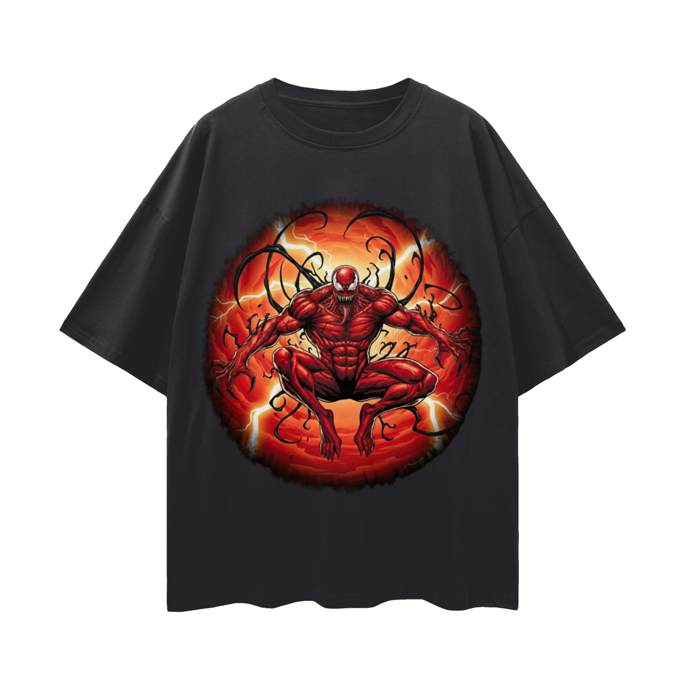 Oversize Carnage Deep Drop Shoulder Tee - 190 GSM