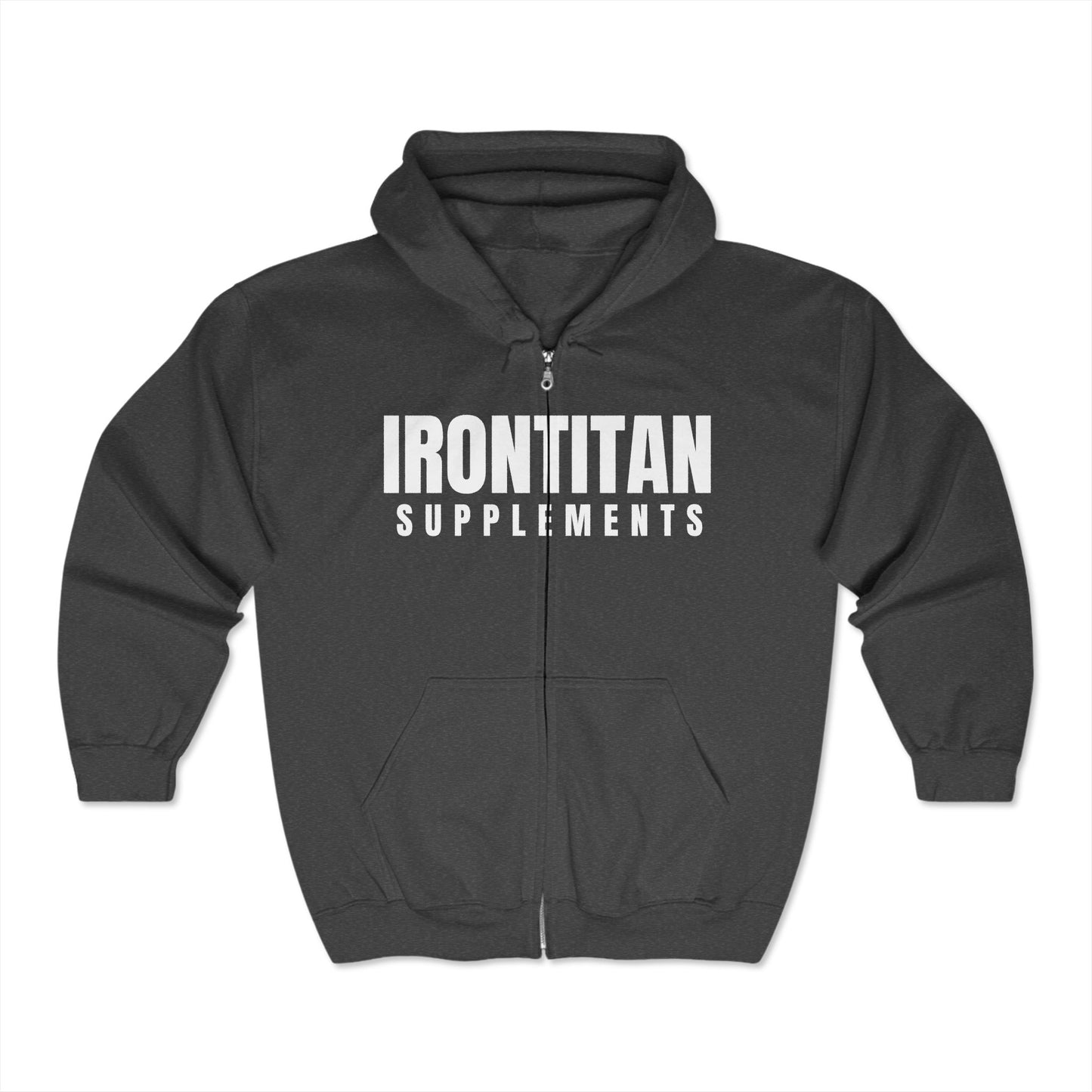 Unisex IT Supps Heavy Blend™ Full Zip Hoodie - Iron Titan Supplements - Never Average