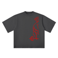 Oversized Powerhouse Drop Shoulder T-Shirt (Hellfire)