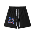Iron Titan Drawstring Shorts ( Black/Patriot Swirl)