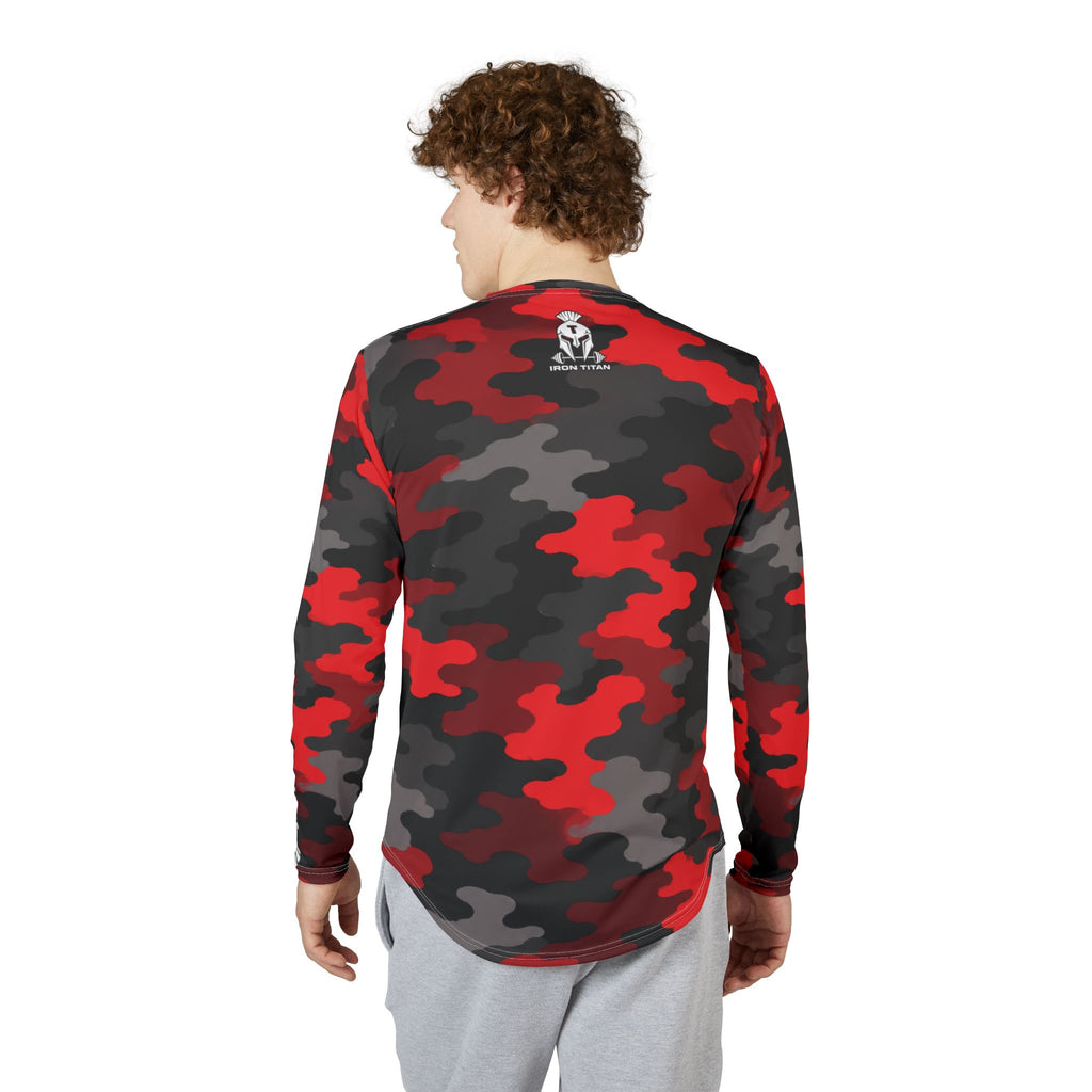 Men's Warpath Red Lightweight Performance Longsleeve Tee