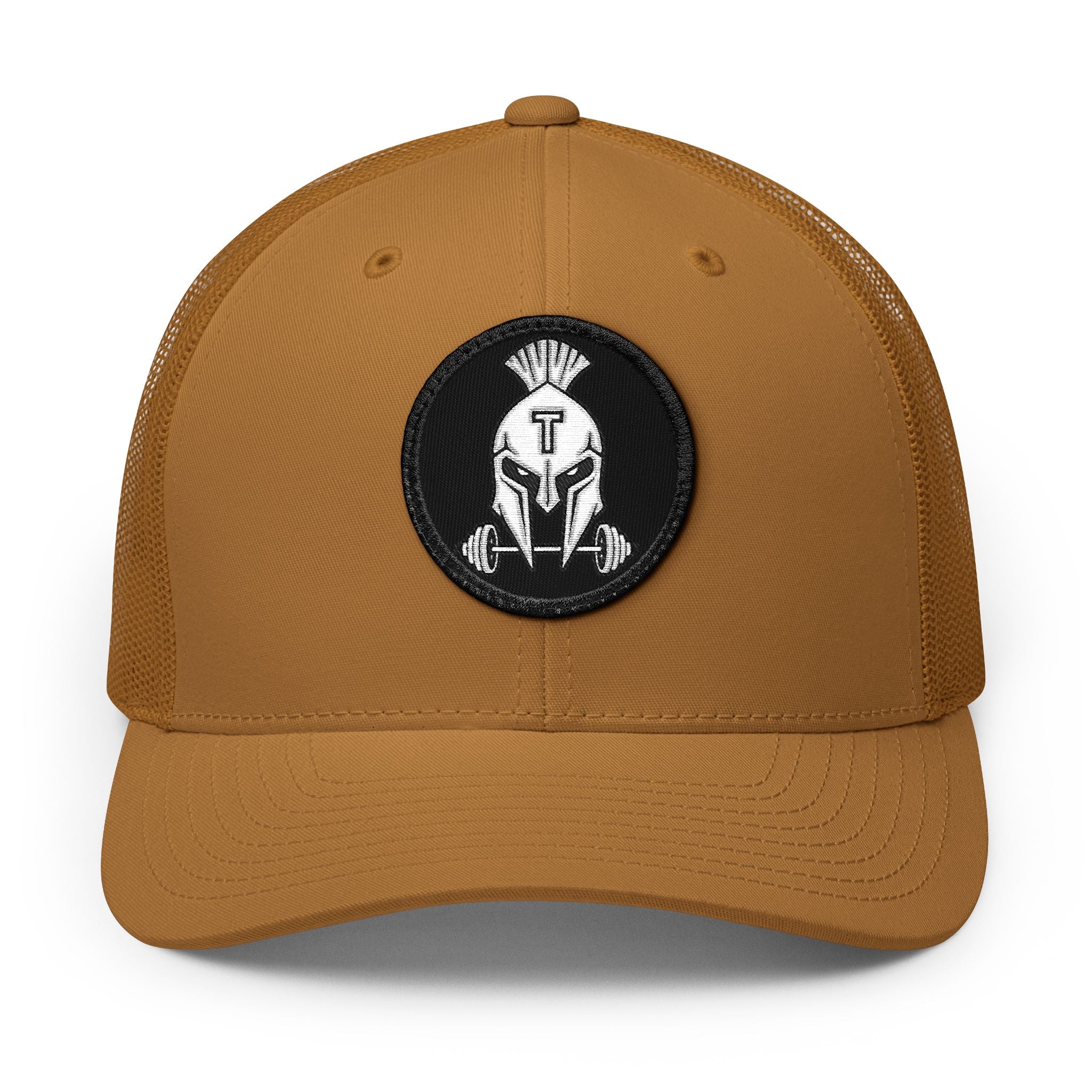 Iron Titan Patch Trucker Hat (Caramel)