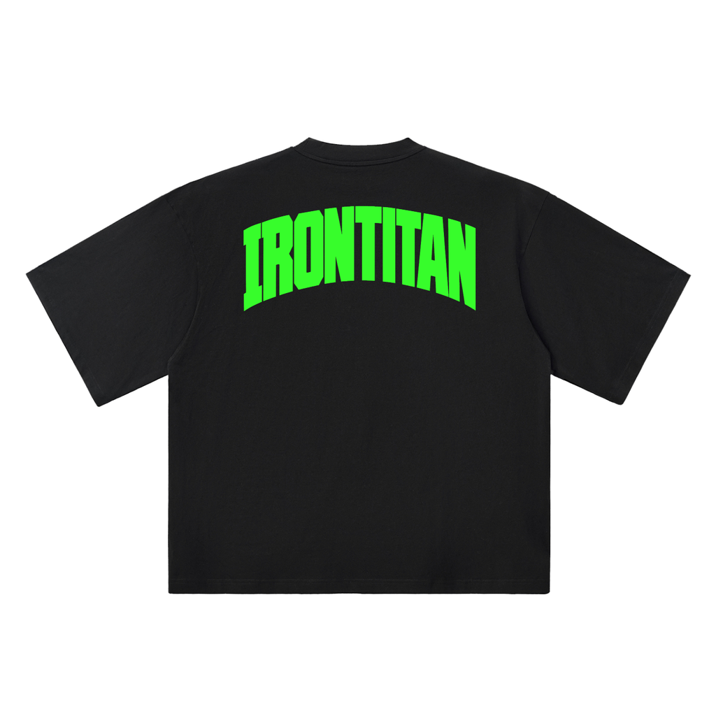 Oversized Powerhouse Drop Shoulder T-Shirt (Neon Green)
