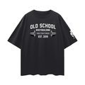 Oversize Old School Bodybuilding Deep Drop Shoulder Tee - 190 GSM