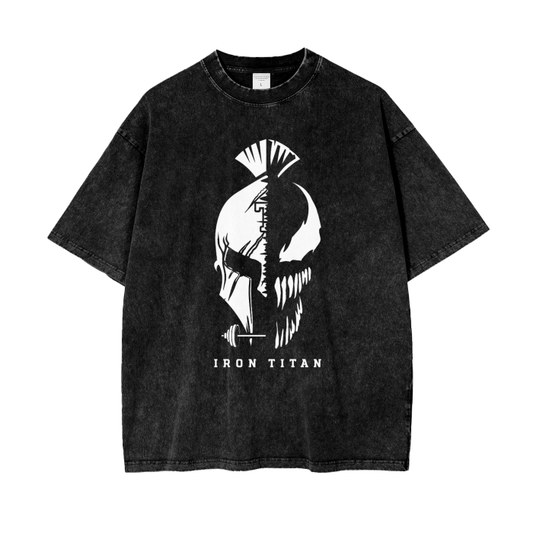 Acid Wash Oversize "We Are Titan" T-Shirt - 250 GSM