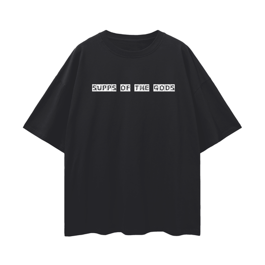 SUPPS OF THE GODS Oversize Deep Drop Shoulder Tee - 190 GSM