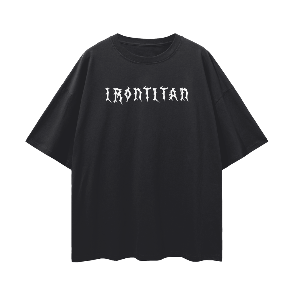 Oversize "Iron Therapy" Deep Drop Shoulder Tee - 190 GSM