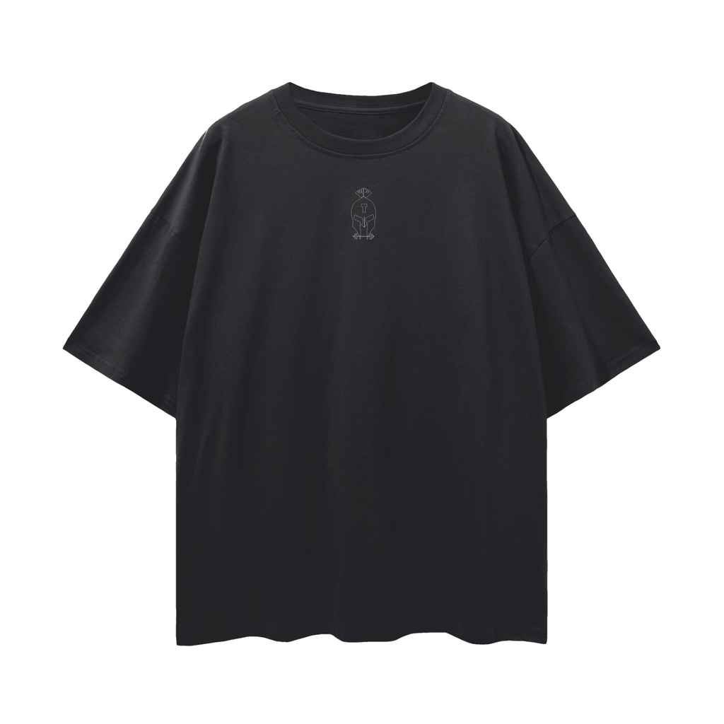 Oversized "Titan" (Black on Black) Loose Drop Shoulder T-Shirt