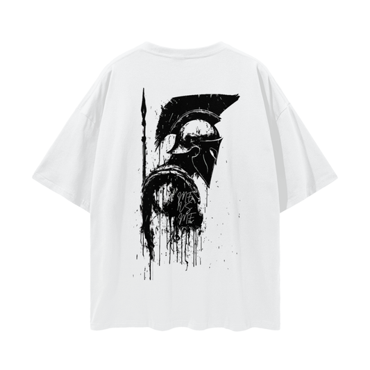 Oversize "Me Vs Me" Deep Drop Shoulder Tee - 190 GSM