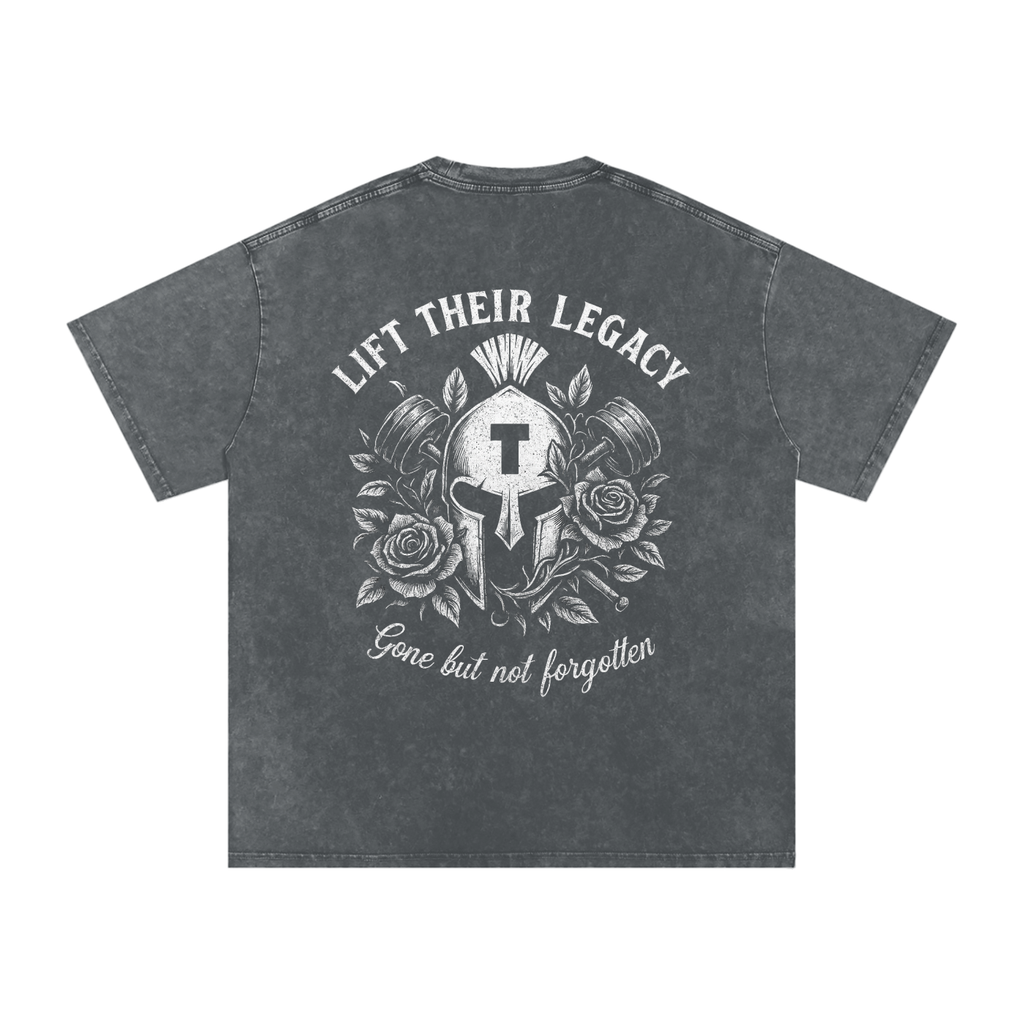 Acid Wash "Lift Their Legacy" Oversize T-Shirt - 250 GSM