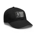 Patriot Blackout Dad Hat / Leather Patch